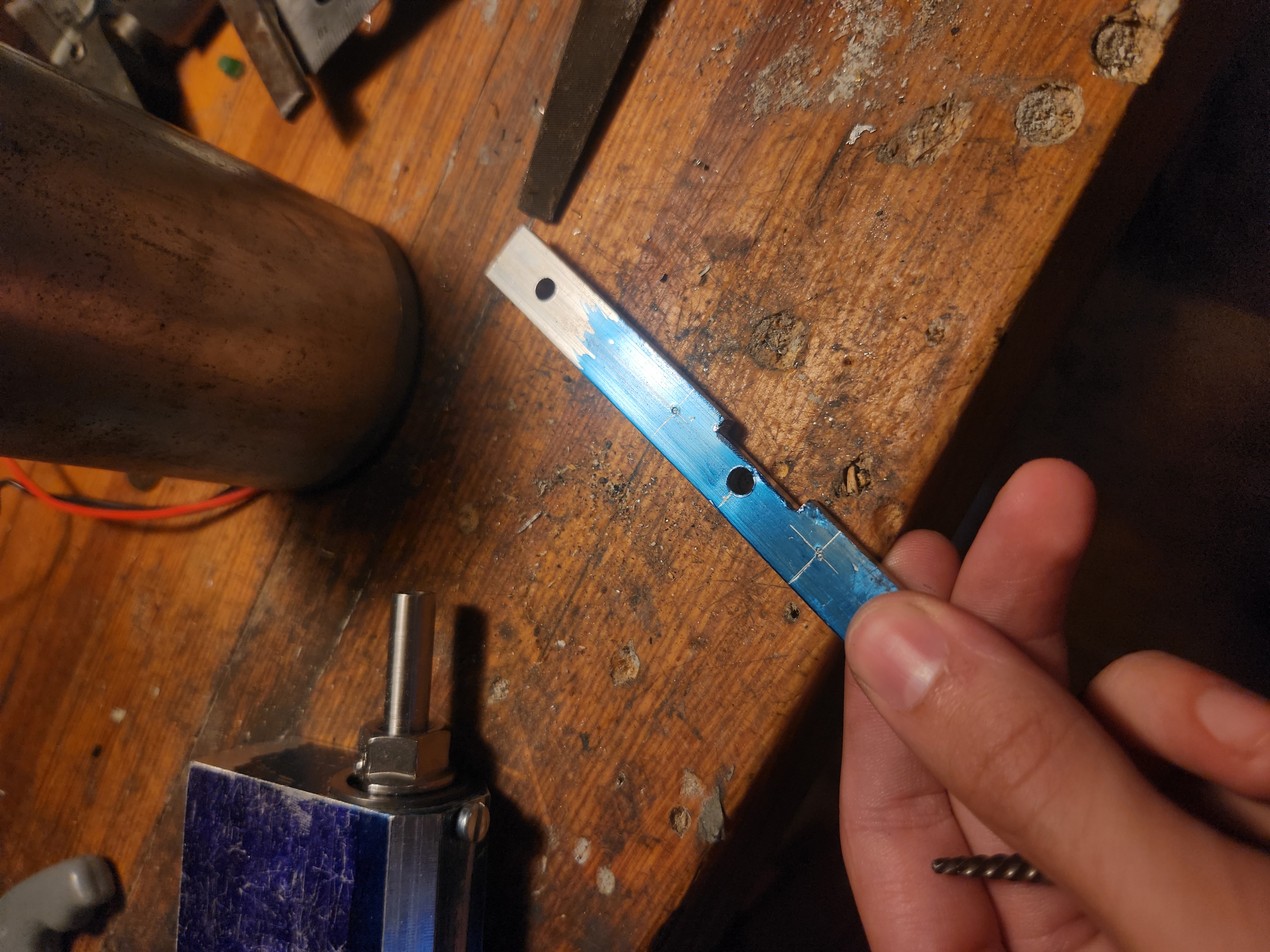 Cutting bearing seats and drilling main hole